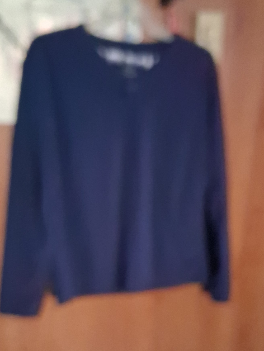 Sonoma Navy Long Sleeve Crewneck Top